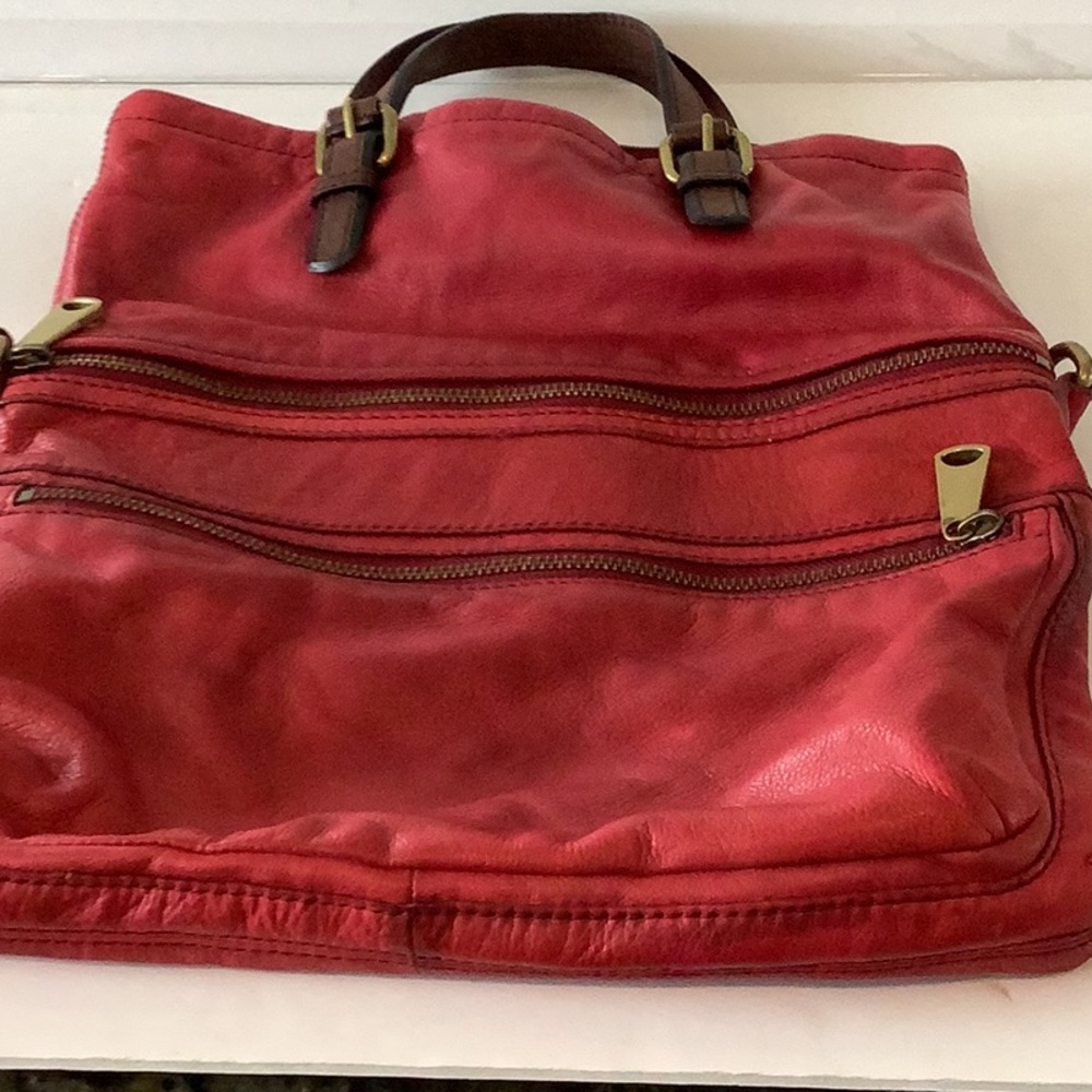 Fossil Vintage Leather Explorer Tote